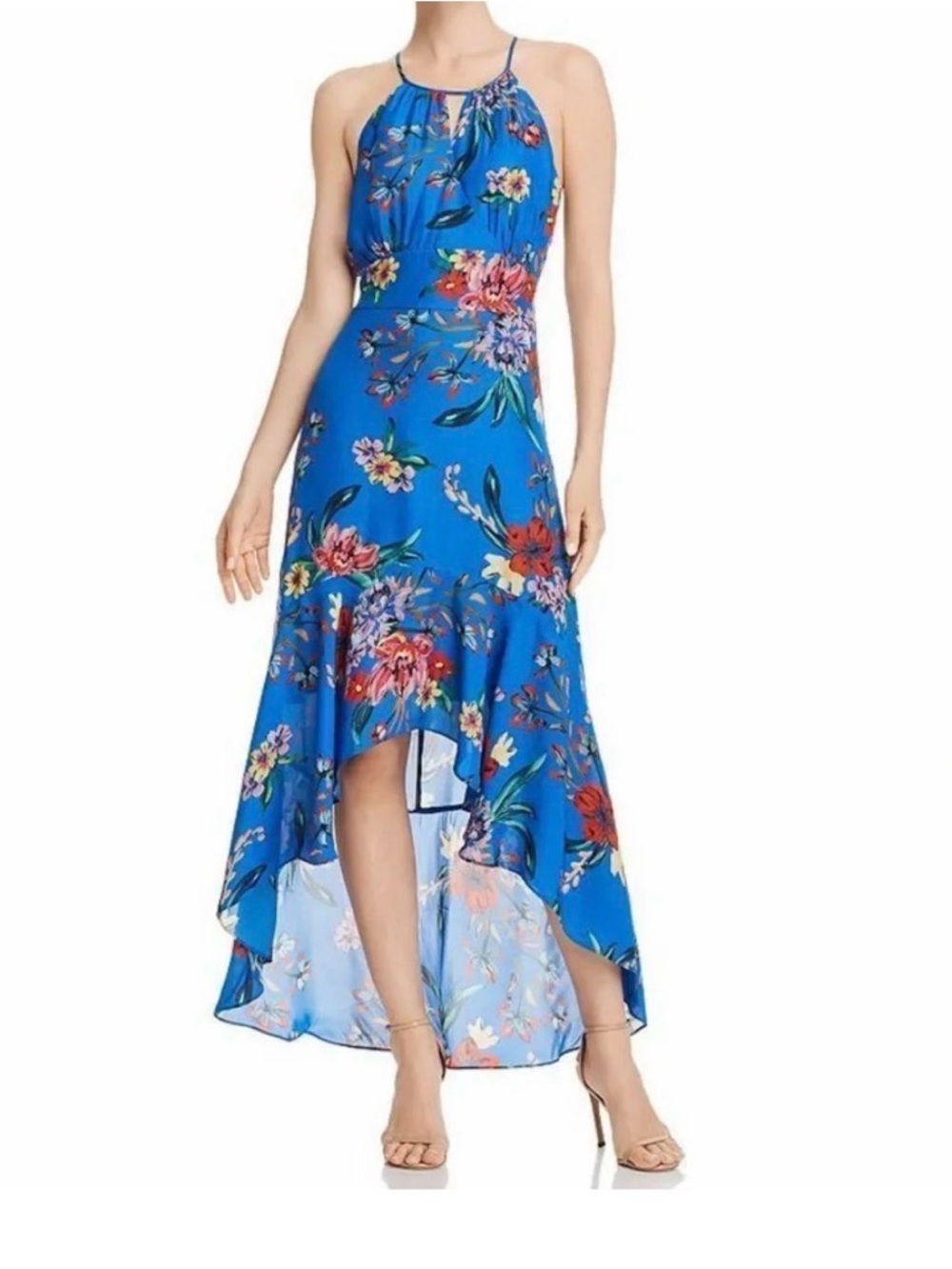 Like New Parker Davina Floral Print Halter Maxi size 6